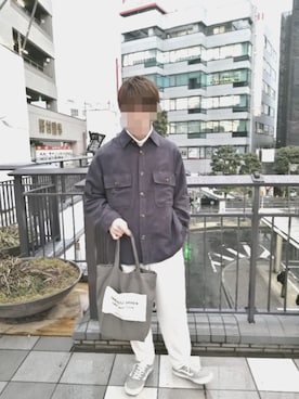 「Eddie Bauer（エディーバウアー）のアイテム（Tシャツ/カットソー）」を使った、ko-daiさん（メンズ・175cm）の春コーディネート