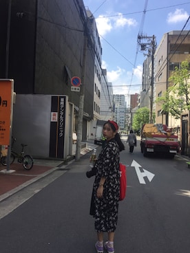 「travel」｜「アイテム（ソックス/靴下）」を使った、Justine Chengさん（レディース・153cm）の春コーディネート