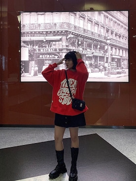 「AES（エーイーエス）のアイテム」を使った、Hoobbeさん（レディース・158cm）の冬コーディネート