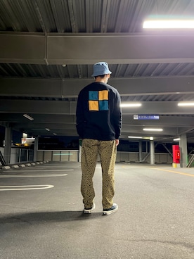 「FLIP THE SCRIPT（フリップザスクリプト）のアイテム（帽子）」を使った、meraniさん（メンズ・173cm）の秋コーディネート