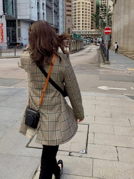 「UNIQLO（ユニクロ）のWOMEN ウルトラストレッチジーンズ（デニムパンツ）」を使った、tencoさん（レディース・163cm）の冬コーディネート