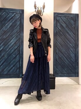 「Marjorie（マージョリー）のアイテム（ジャケット/アウター）」を使った、彭喵さん（レディース・150cm）の冬コーディネート