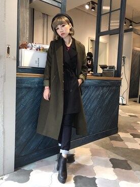 「Marjorie（マージョリー）のアイテム（ジャケット/アウター）」を使った、彭喵さん（レディース・150cm）の冬コーディネート