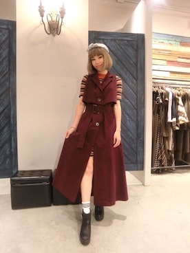 「Marjorie（マージョリー）のアイテム（ジャケット/アウター）」を使った、彭喵さん（レディース・150cm）の冬コーディネート