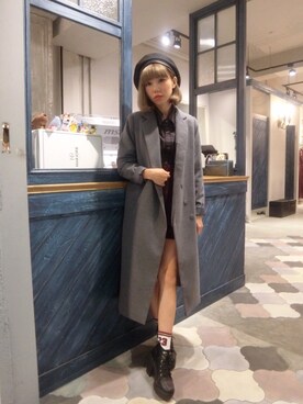 「Marjorie（マージョリー）のアイテム（ジャケット/アウター）」を使った、彭喵さん（レディース・150cm）の冬コーディネート