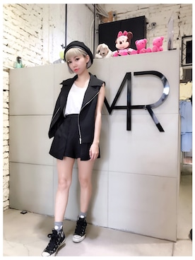 「Marjorie（マージョリー）のアイテム（ジャケット/アウター）」を使った、彭喵さん（レディース・150cm）の夏コーディネート