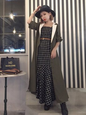 「Marjorie（マージョリー）のアイテム（ジャケット/アウター）」を使った、彭喵さん（レディース・150cm）の秋コーディネート