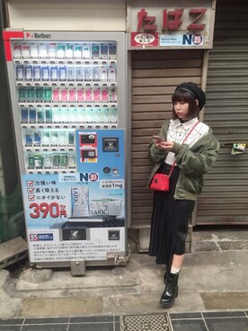 「Slightly Numb（スライトリーナム）のアイテム」を使った、彭喵さん（レディース・150cm）の秋コーディネート