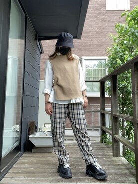 黒バケットハット のレディース人気ファッションコーディネート Wear