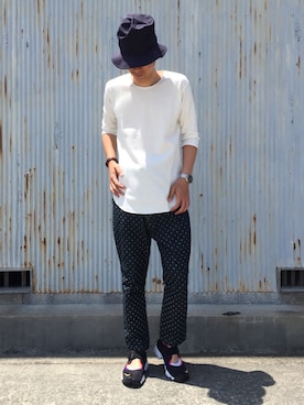 「アイテム（福袋/福箱、シルバー系）」を使った、 な さん（メンズ・173cm）の夏コーディネート
