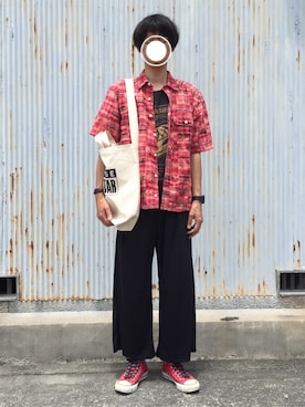 「SASQUATCHfabrix.（サスクワァッチファブリックス）のアイテム」を使った、 な さん（メンズ・173cm）の夏コーディネート