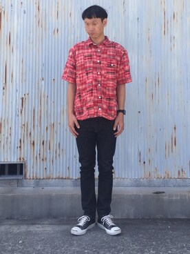 「SASQUATCHfabrix.（サスクワァッチファブリックス）のアイテム」を使った、 な さん（メンズ・174cm）の秋コーディネート