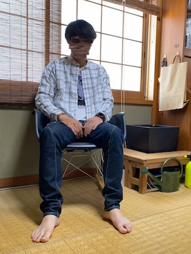 「bit blue（ビットブルー）のアイテム」を使った、 な さん（メンズ・174cm）の春コーディネート