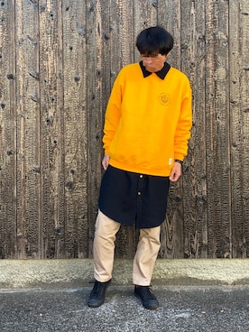「ジャックパーセル」｜「アイテム（スウェット）」を使った、 な さん（メンズ・174cm）の冬コーディネート
