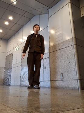 「セットアップスタイル」｜「アイテム（ミリタリージャケット）」を使った、sh0taさん（メンズ・178cm）の春コーディネート