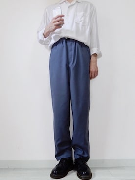 「THEE（シー）のアイテム（パンツ）」を使った、shiroさん（メンズ・170cm）の夏コーディネート