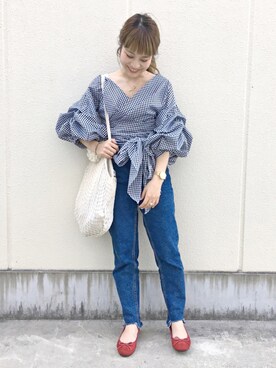 安中亜美さん（レディース・148cm）の夏コーディネート