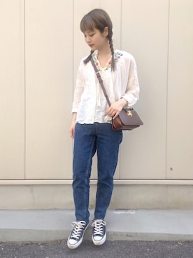 安中亜美さん（レディース・148cm）の夏コーディネート