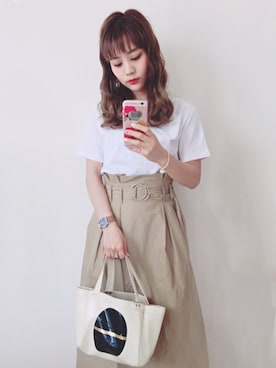 安中亜美さん（レディース・148cm）の夏コーディネート