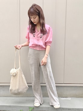 安中亜美さん（レディース・149cm）の夏コーディネート