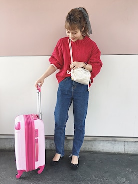 安中亜美さん（レディース・149cm）の秋コーディネート