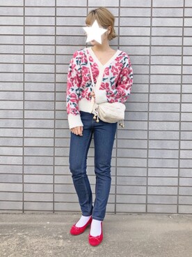 安中亜美さん（レディース・149cm）の冬コーディネート