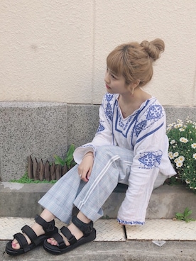 「アイテム（ピアス（両耳用））」を使った、安中亜美さん（レディース・149cm・20代）の春コーディネート
