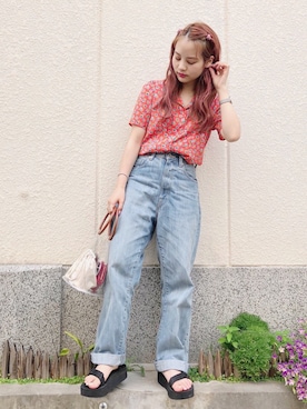 安中亜美さん（レディース・149cm）の夏コーディネート