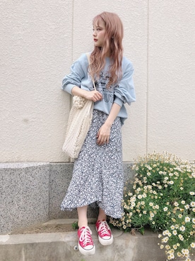 安中亜美さん（レディース・149cm）の春コーディネート