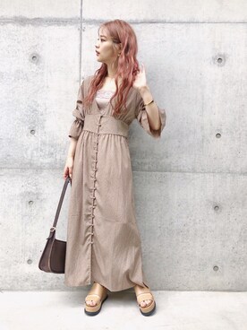 安中亜美さん（レディース・150cm）の夏コーディネート