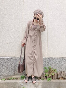 安中亜美さん（レディース・150cm）の夏コーディネート