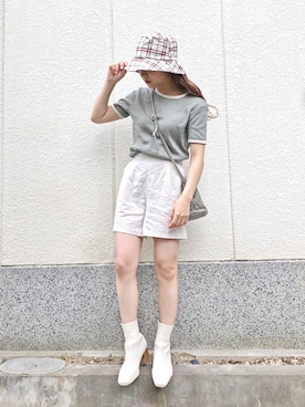 安中亜美さん(レディース・149cm)の秋コーディネート