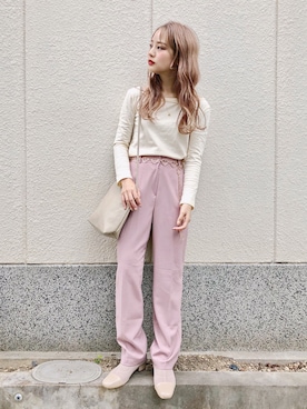 安中亜美さん（レディース・149cm）の秋コーディネート