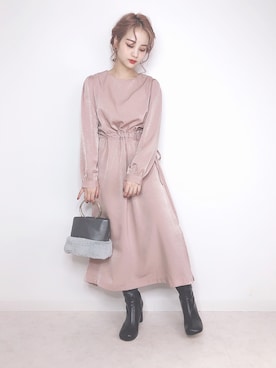 「きちんとスタイル」｜安中亜美さん（レディース・149cm・20代）の秋コーディネート