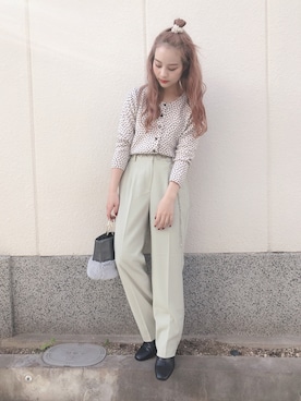 「LOWRYS FARM（ローリーズファーム）のストレッチヒールブーツ　851418（ブーツ）」を使った、安中亜美さん（レディース・149cm）の秋コーディネート