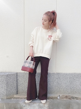安中亜美さん(レディース・149cm)の春コーディネート
