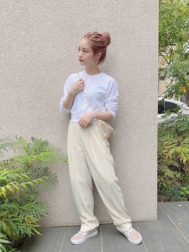 安中亜美さん(レディース・149cm)の春コーディネート