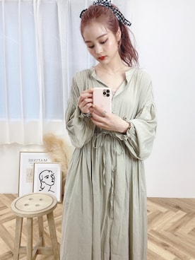 安中亜美さん（レディース・149cm）の夏コーディネート