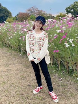 安中亜美さん(レディース・149cm)の秋コーディネート