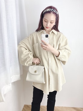 安中亜美さん(レディース・149cm)の秋コーディネート