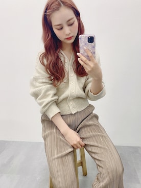 安中亜美さん（レディース・149cm）の冬コーディネート