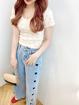 安中亜美さん（レディース・149cm）の春コーディネート