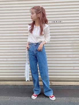 安中亜美さん（レディース・149cm）の春コーディネート