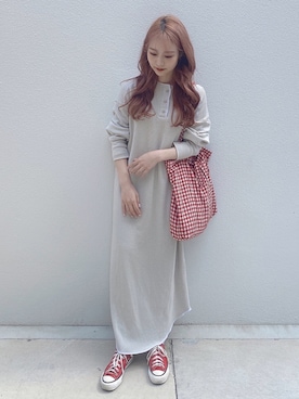 安中亜美さん（レディース・149cm）の春コーディネート