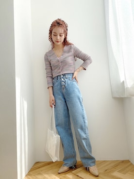 安中亜美さん（レディース・149cm）の春コーディネート