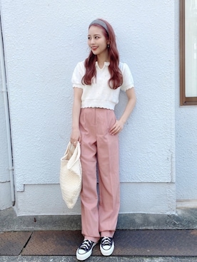 安中亜美さん（レディース・149cm）の春コーディネート