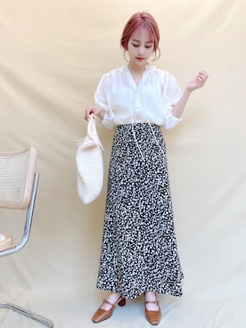 安中亜美さん（レディース・149cm）の春コーディネート