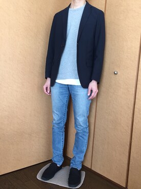 若ハゲブルースマンさん(メンズ・176cm)の春コーディネート