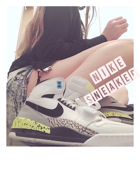 「Jordan」｜「アイテム（ブルゾン）」を使った、しっぽさん（レディース・163cm）の秋コーディネート