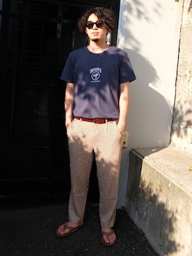 「Afends（アフェンズ）のアイテム（パンツ）」を使った、Kentaroさん（メンズ・173cm）の夏コーディネート